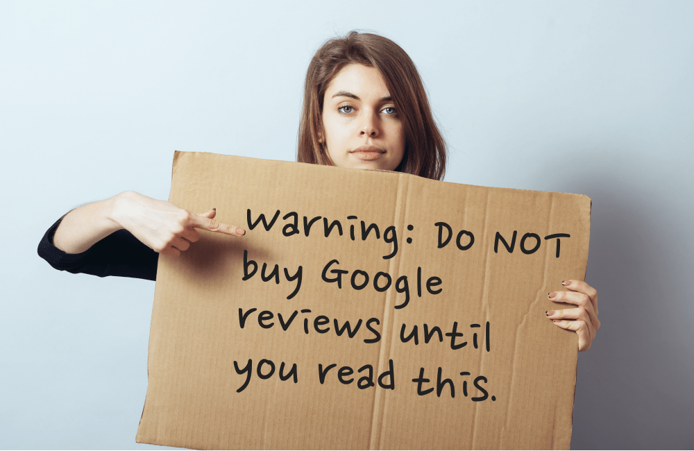 Do not buy google reviews