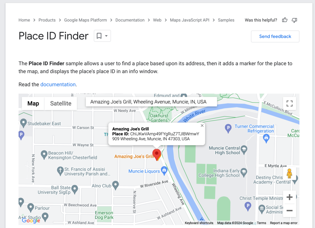 Google place id finder